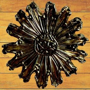 Brutalist Sterling 925 Sun Starburst Pin Brooch Pendant Signed JE 925 3” 36.8g